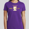 BHS Buzz Off t-shirt featuring a peaceful kitten under a halo wearing headphones.