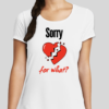 The Sorry For What t-shirt features an unapologetic phrase presented in a way that only BHS can achieve. The slim BHS logo is applied to the back of the t-shirt.