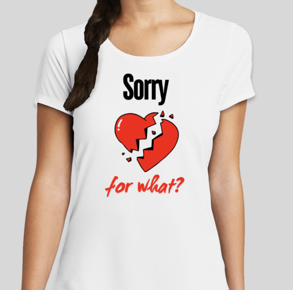 The Sorry For What t-shirt features an unapologetic phrase presented in a way that only BHS can achieve. The slim BHS logo is applied to the back of the t-shirt.